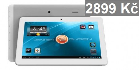 10'' bílý tablet GoGen s 1 GB RAM se slevou 2100 Kč